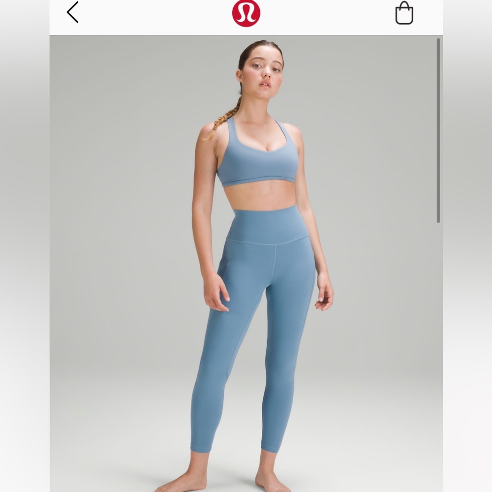 Lululemon align legging size 6 blue high rise